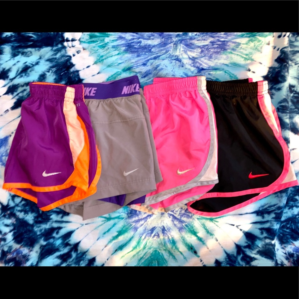 Girls Nike DRI-FIT athletic shorts